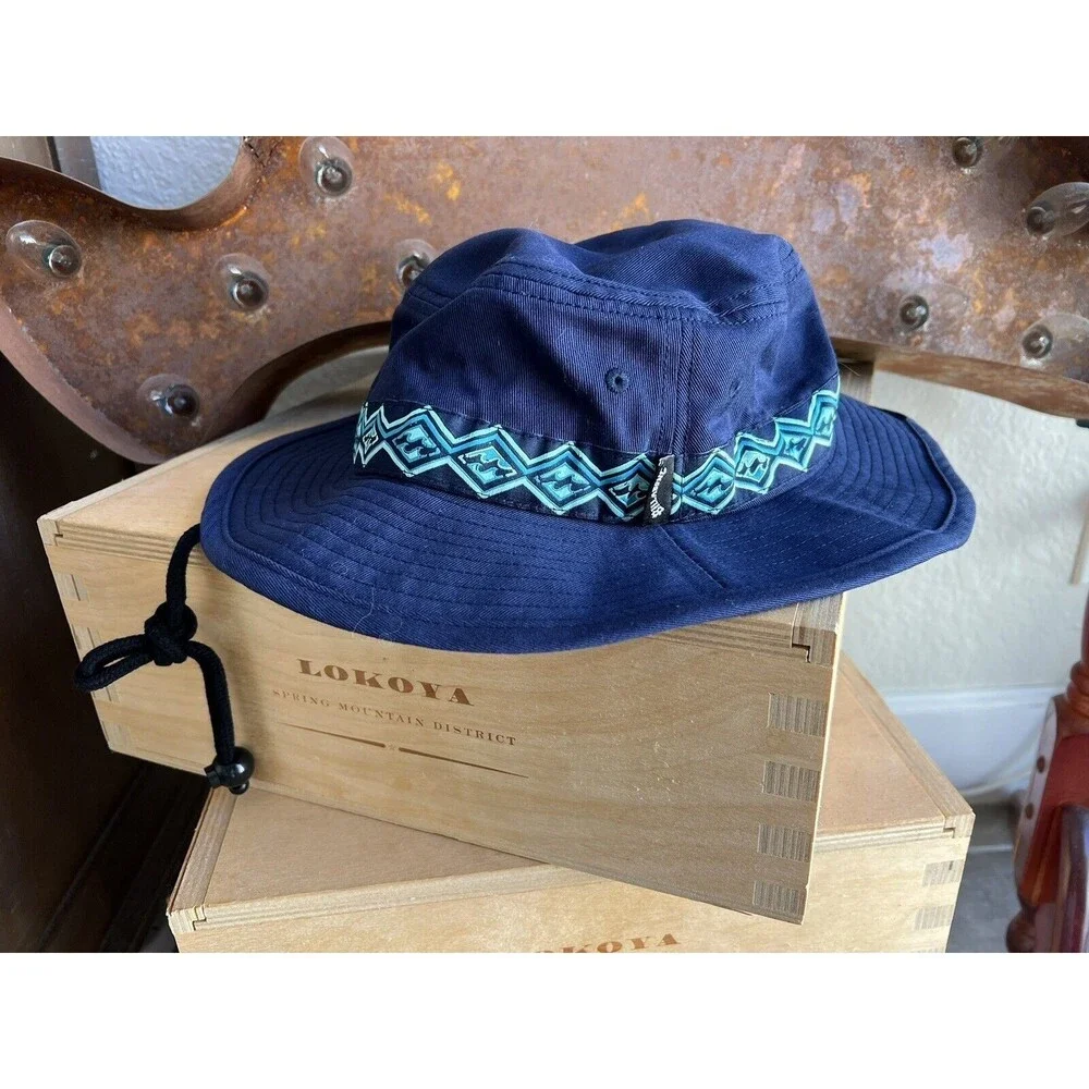 BILLABONG Youth Kids Boonie Bucket Beach Sun Hat Cotton Navy Blue NEW California